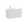 Aleyda Unik 2 Tiroirs Lavabo À Gauche 1000 Mm Gris Pierre Mat - ROCA A851820514 