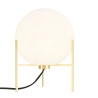 Lampe de table ALTON Métal-Verre Blanc et Laiton E14 - Nordlux 47645001