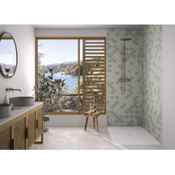 Panneau Mural Kinewal Design 3mm 1500X2500 Ecaille sauge - KINEDO PM1032 