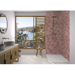 Panneau Mural Kinewal Design 3mm 1500X2500 Ecaille terracotta - KINEDO PM1033 