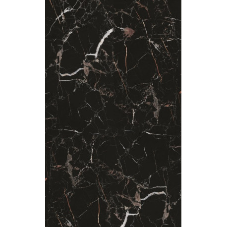 Panneau Mural Kinewal Design 3mm 1500X2500 Marbre noir et cuivre - KINEDO PM1003 