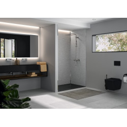 Panneau Mural Kinewal Design 3mm 1250X2020 Inox Brossé Gris - KINEDO PM309 