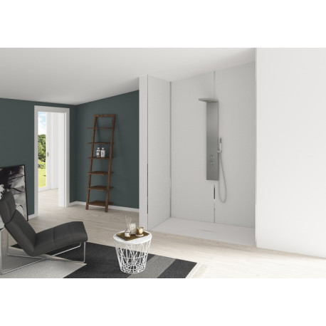 Panneau Mural Kinewal Design 3mm 1500X2020 Inox Brossé Blanc - KINEDO PM328 