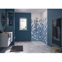 Panneau Mural Kinewal Design 3mm 1250X2500 Tomette Camaieu Bleu - KINEDO PM340 