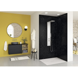 Panneau Mural Kinewal Design 3mm 1250X2500 Marbre noir - KINEDO PM805 