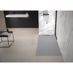 Receveur Kineline BPC gris p. 180x80 caniveau - KINEDO RD2008P 