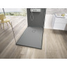 Receveur Kinesurf découpable aspect pierre Gris Mat 80X80 - KINEDO RD1220GT 