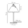 Lampe de table Blanc STRAP - Design For The People by Nordlux 46205001