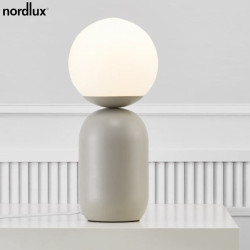 Lampe de table NOTTI Gris Metal et verre E14 - Nordlux 2011035010