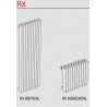 Radiateur chauffage central ACOVA - CLARIAN Vertical simple 2725W Anthracite Grey 7016 RX04-180-100C7016