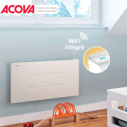 Radiateur electrique Acova 1500W inertie fonte MARA connecté - TMR150090EEZF