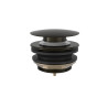 Bonde de vidage clic-clac pour baignoire 70 mm Noir bronze - TRES 13474010KMB 