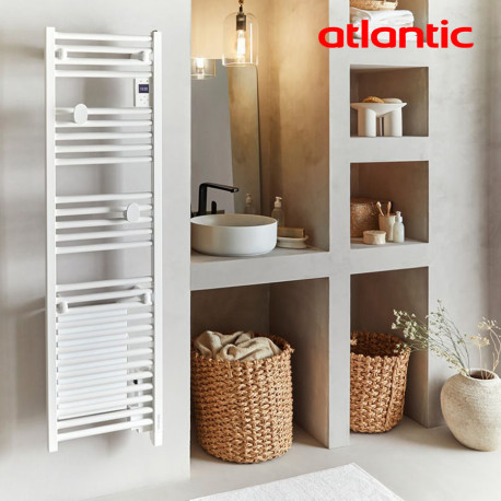 Sèche-serviettes électrique 500W DORIS Blanc carat - ATLANTIC 850475