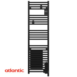 Sèche-serviettes électrique 1500W Noir DORIS NEO Etroit - ATLANTIC 851296