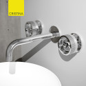 Lavabo Melangeur Mural 180 Rota Chrome - CRISTINA ONDYNA RT24251 