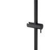 Barre de douche en laiton avec supports muraux noir mat BLACK & WHITE - BOSSINI D74000030