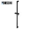 Barre de douche en laiton avec supports muraux noir mat BLACK & WHITE - BOSSINI D74000030