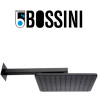 Pomme de tête Cosmo 280mm avec bras de fixation mural noir mat BLACK & WHITE - BOSSINI H69598H073