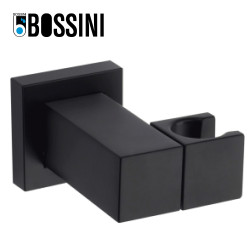 Support mural orientable carré en laiton noir mat BLACK & WHITE - BOSSINI C510000073