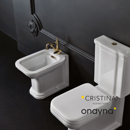 Bidet céramique monobloc Blanc rétro WALDORF - CRISTINA ONDYNA WD4121