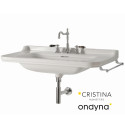 LAVABO WALDORF A SUSPENDRE OU SUR PIEDS 100-55 CM PERCAGE 3 TROUS - CRISTINA ONDYNA WD10155