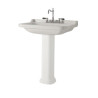 LAVABO CERAMIQUE WALDORF A SUSPENDRE OU SUR COLONNE 80-55 CM - CRISTINA ONDYNA WD8055