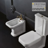 Bloc WC complet réservoir bas céramique blanc WALDORF - CRISTINA ONDYNA WD4117