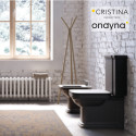 Bloc Wc Ceramique Complet Blackmat - CRISTINA ONDYNA WD411713