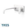 Façade mitigeur lavabo Blanc mat - TRES 21130032BM 