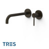 Façade mitigeur lavabo Noir bronze - TRES 26230022KMB