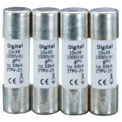 Fusible 10x38 gPV 8A 1000 Vdc - Digital electric 02630