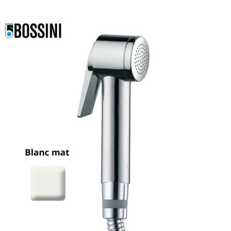 Mitigeur douchette WC et flexible 125 cm blanc mat PALOMA-FLAT - Bossini B00462045