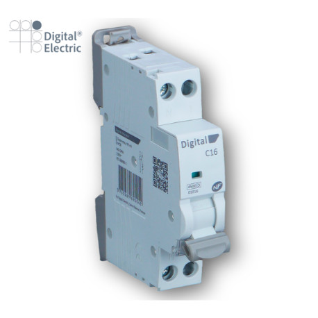 Disjoncteur 25A Ph/N C4,5 kA - Digital electric 01025