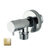 Robinet d’arrêt 1/2”M avec support de douche or - BOSSINI E57000021