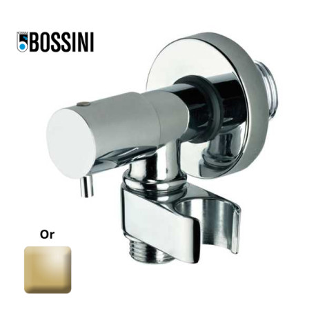 Robinet d’arrêt 1/2”M avec support de douche or - BOSSINI E57000021