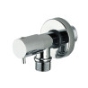 Robinet d’arrêt 1/2”M avec support de douche chromé - BOSSINI E57000030