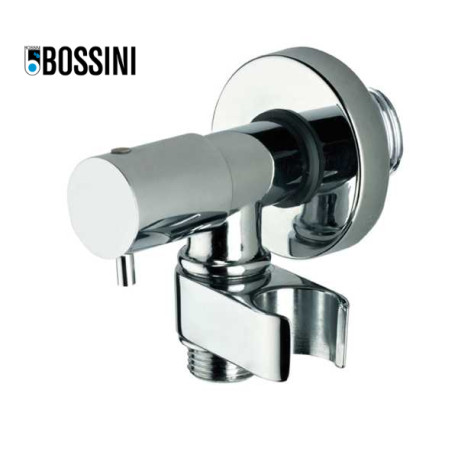 Robinet d’arrêt 1/2”M avec support de douche chromé - BOSSINI E57000030