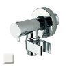 Robinet d’arrêt 1/2”M avec support de douche blanc mat - BOSSINI E57000045