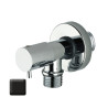 Robinet d’arrêt 1/2”M avec support de douche noir mat - BOSSINI E57000073