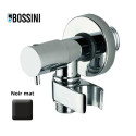 Robinet d’arrêt 1/2”M avec support de douche noir mat - BOSSINI E57000073