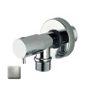 Robinet d’arrêt 1/2”M avec support de douche nickel satiné - BOSSINI E57000094