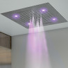 Plafond de douche 3 jets LED blanche, et flexible chromé Dream - BOSSINI H389400030