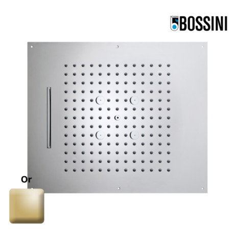 Plafond de douche 3 jets et flexible or Dream - BOSSINI H389300021