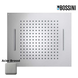 Plafond de douche à 3 jets et avec flexible acier brossé Dream - BOSSINI H389270075