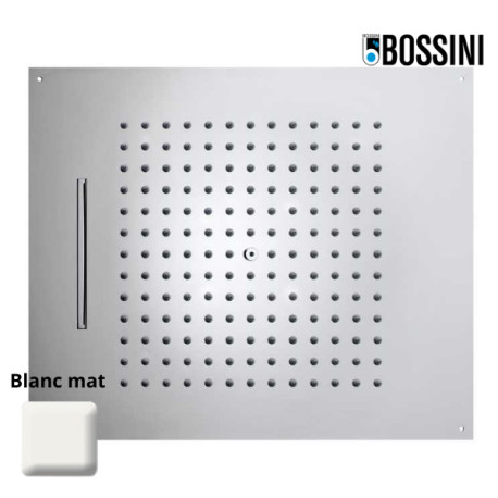 Plafond de douche à 2 jets et avec flexible blanc mat Dream - BOSSINI H389250045