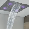 Plafond de douche 4 jets LED RGB, et flexible chromé Dream - BOSSINI H389090030