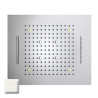 Plafond de douche 4 jets LED RGB chromothérapie blanc mat Dream - BOSSINI H389080045