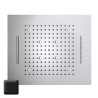 Plafond de douche 4 jets LED RGB chromothérapie noir mat Dream - BOSSINI H389080073