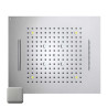 Plafond de douche 4 jets LED RGB chromothérapie acier brossé Dream - BOSSINI H389080075