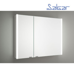 Armoire de toilette miroir et 2P avec éclairage latéral ALLIANCE 800 - SALGAR 83220